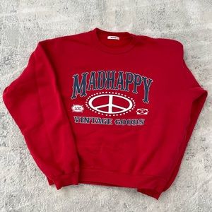 MADHAPPY VINTAGE GOODS HERITAGE CREWNECK - CHERRY
